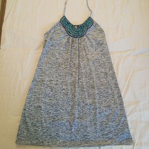 A. Byer Beaded Grey dress